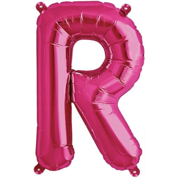 Loftus International 16 in. Letter R Magenta Balloon KV-00522